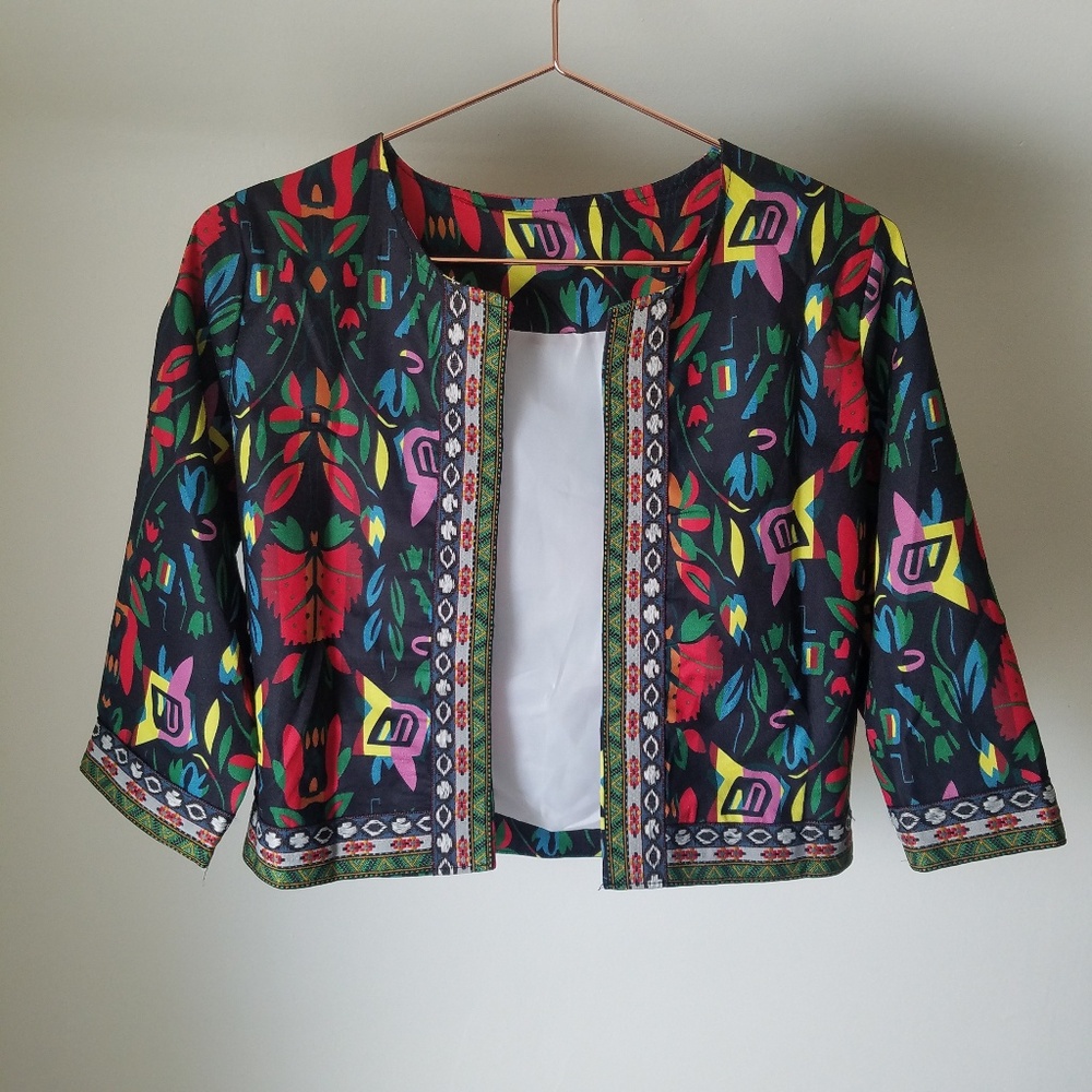 Bright African / Middle Eastern Patterned Jacket